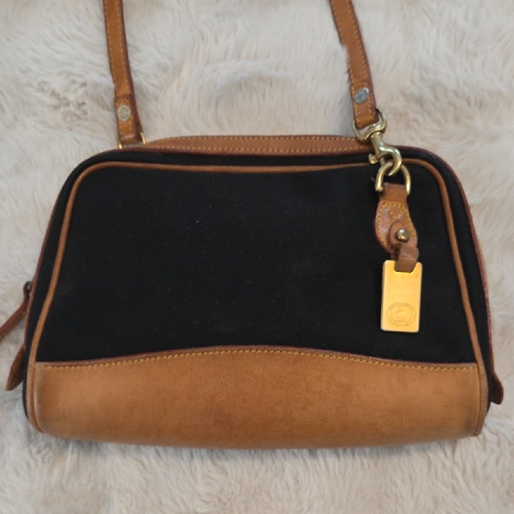 Dooney & Bourke Black and Brown Shoulder Bag - Picture 1 of 12